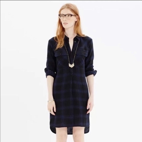 Madewell Dresses & Skirts - Madewell Plaid Shirt Dress